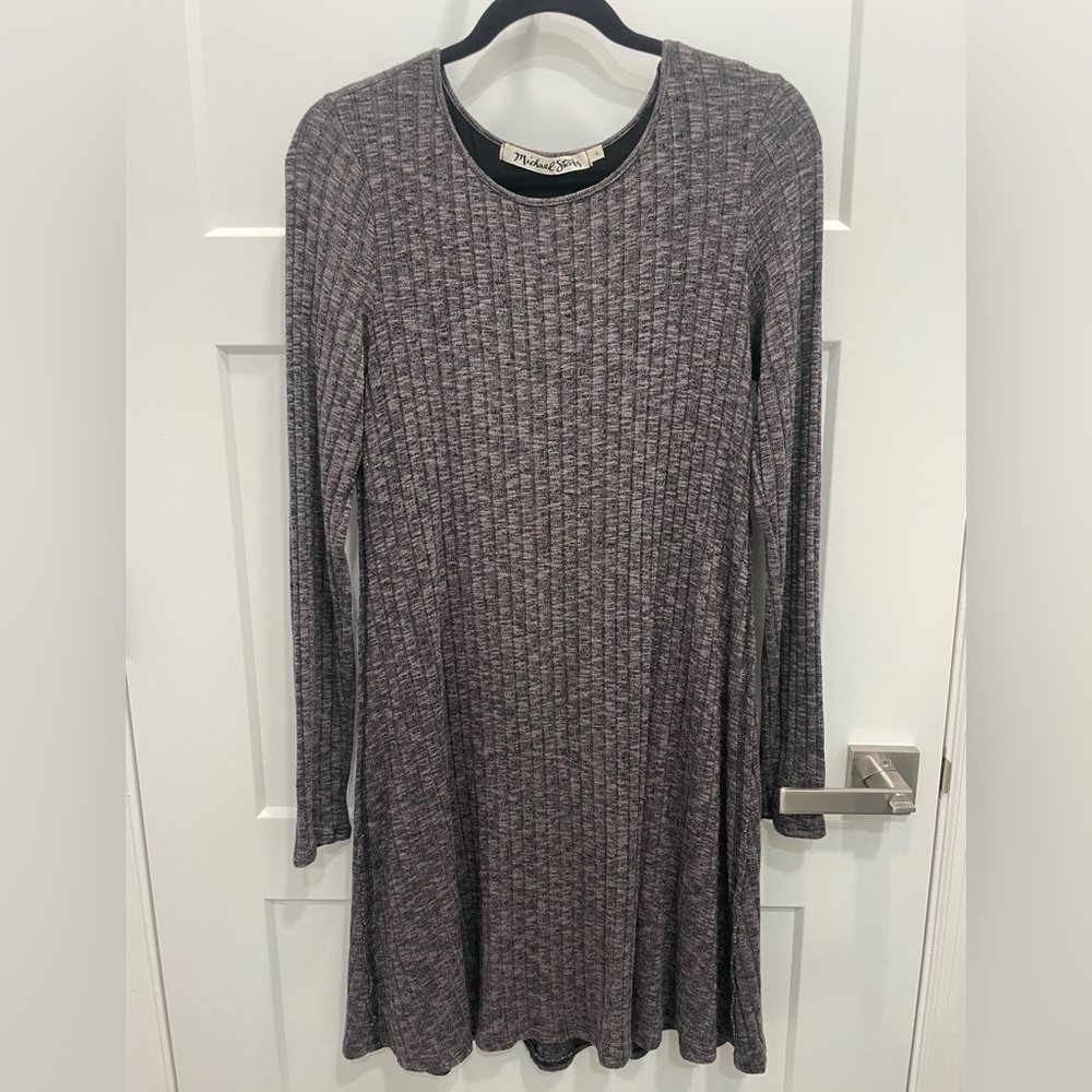 Gray Michael Stars dress in size L.